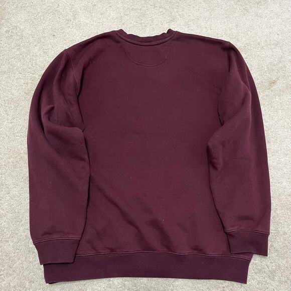 Carhartt Loose Fit Overaized Burgundy/Maroon Crewneck Large - Picture 2 of 7